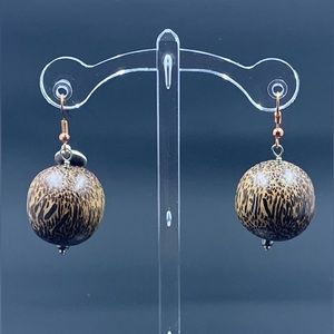 Wood Earrings - Pierced
